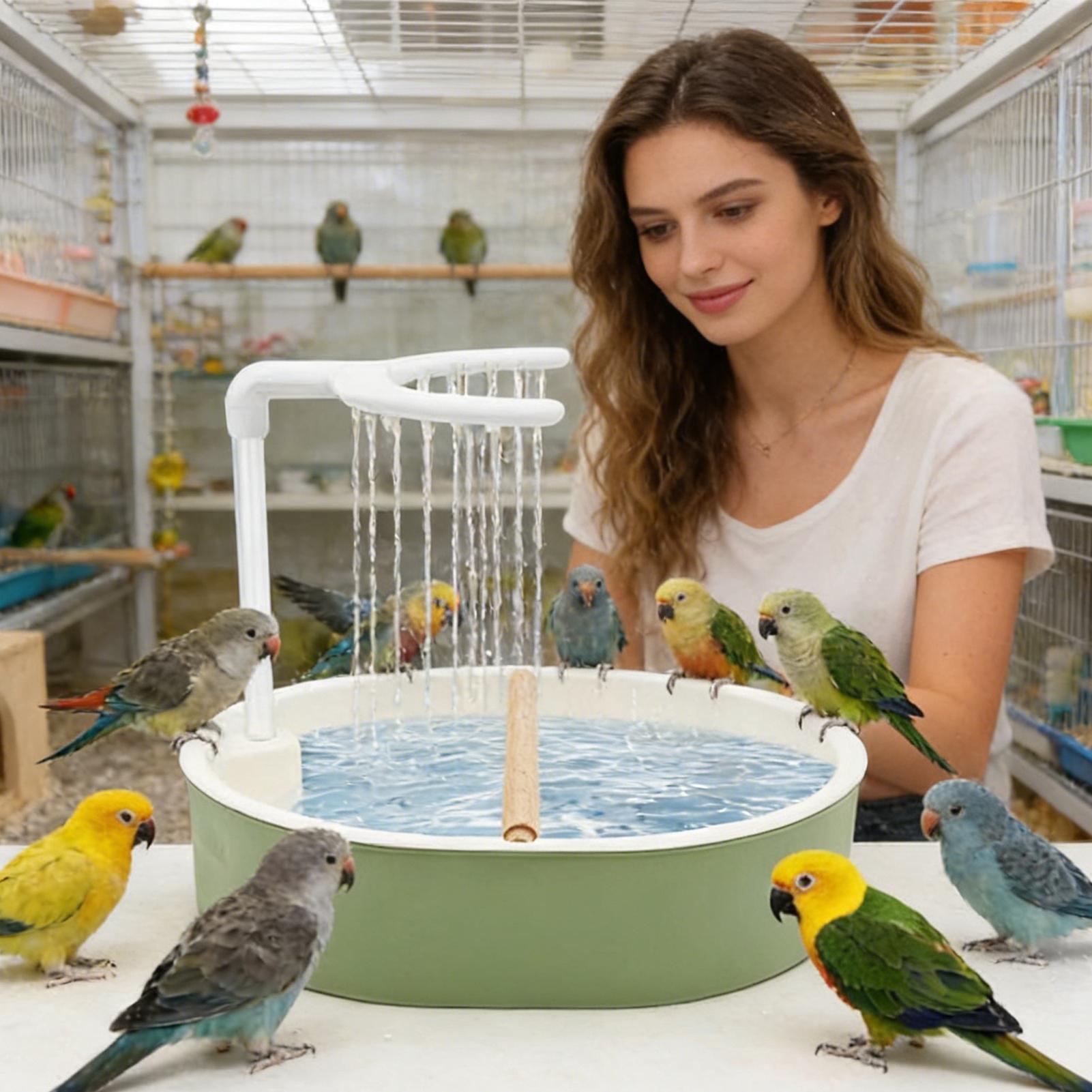 Bird Cage Parrot - Автоматическая ванночка для птиц с питанием