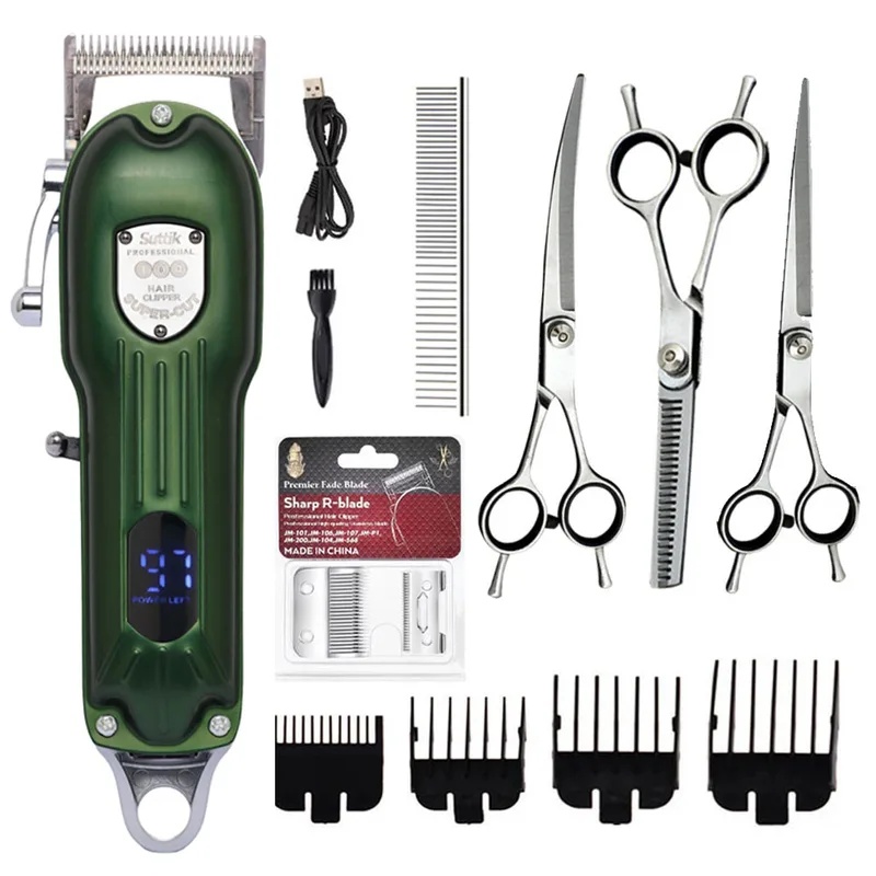 Pet Supplies Grooming Hours - Профессиональная цельнометаллическая перезаряжаемая машинка для стрижки