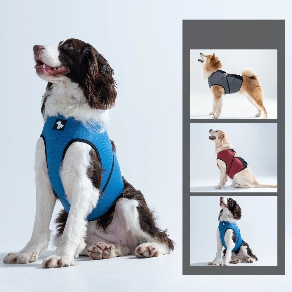 Dog Anxiety Vest - Дышащая успокаивающая жилетка для собак: регулируемая,