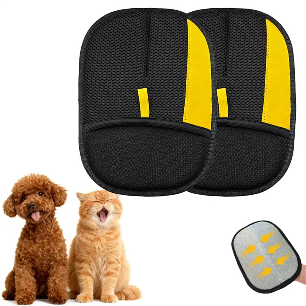 Pet Hair Remover Brush - 2 шт. перчатки-щетки для удаления шерсти