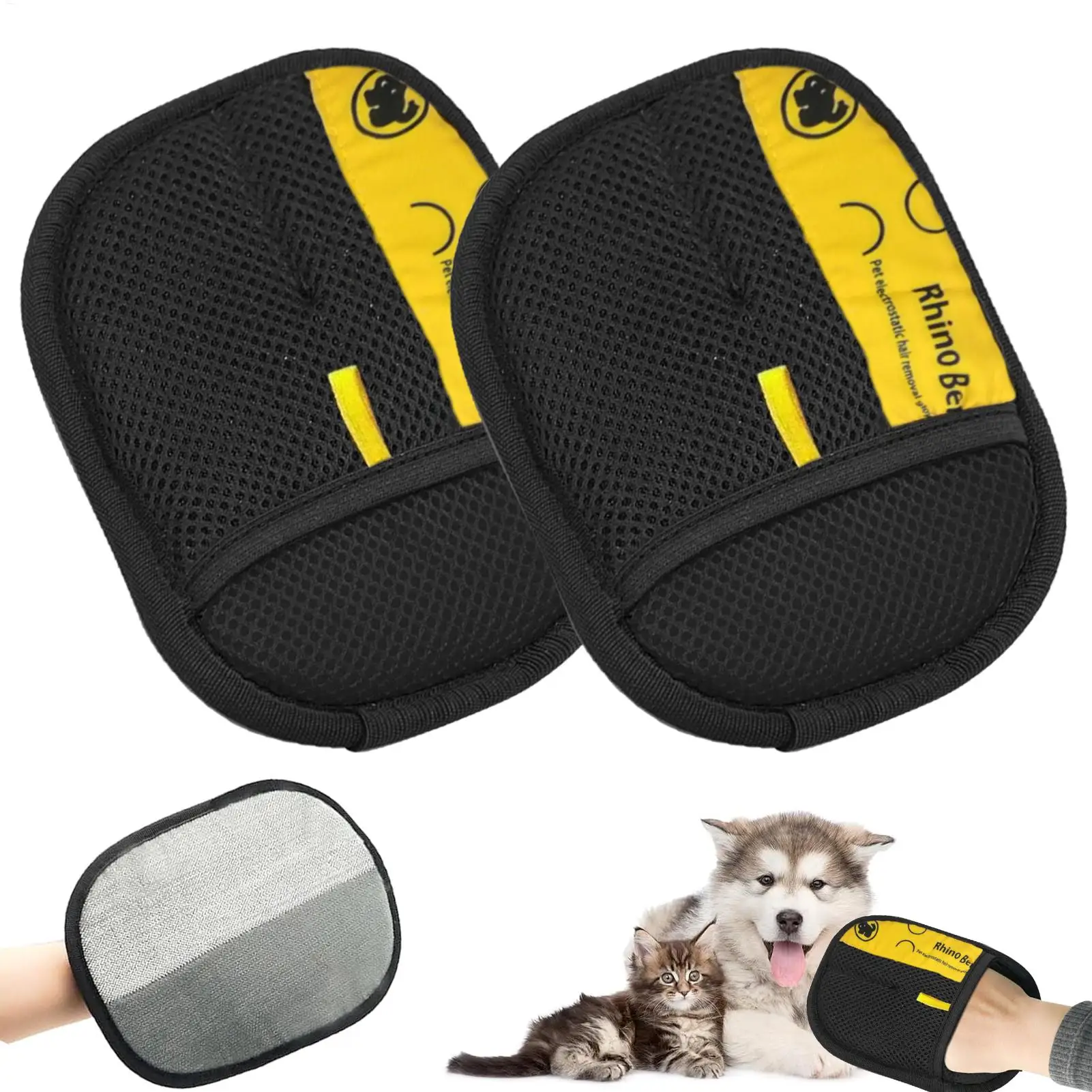 2 шт. перчатки для ухода за ко – обзор и цена Pet Hair Remover Brush