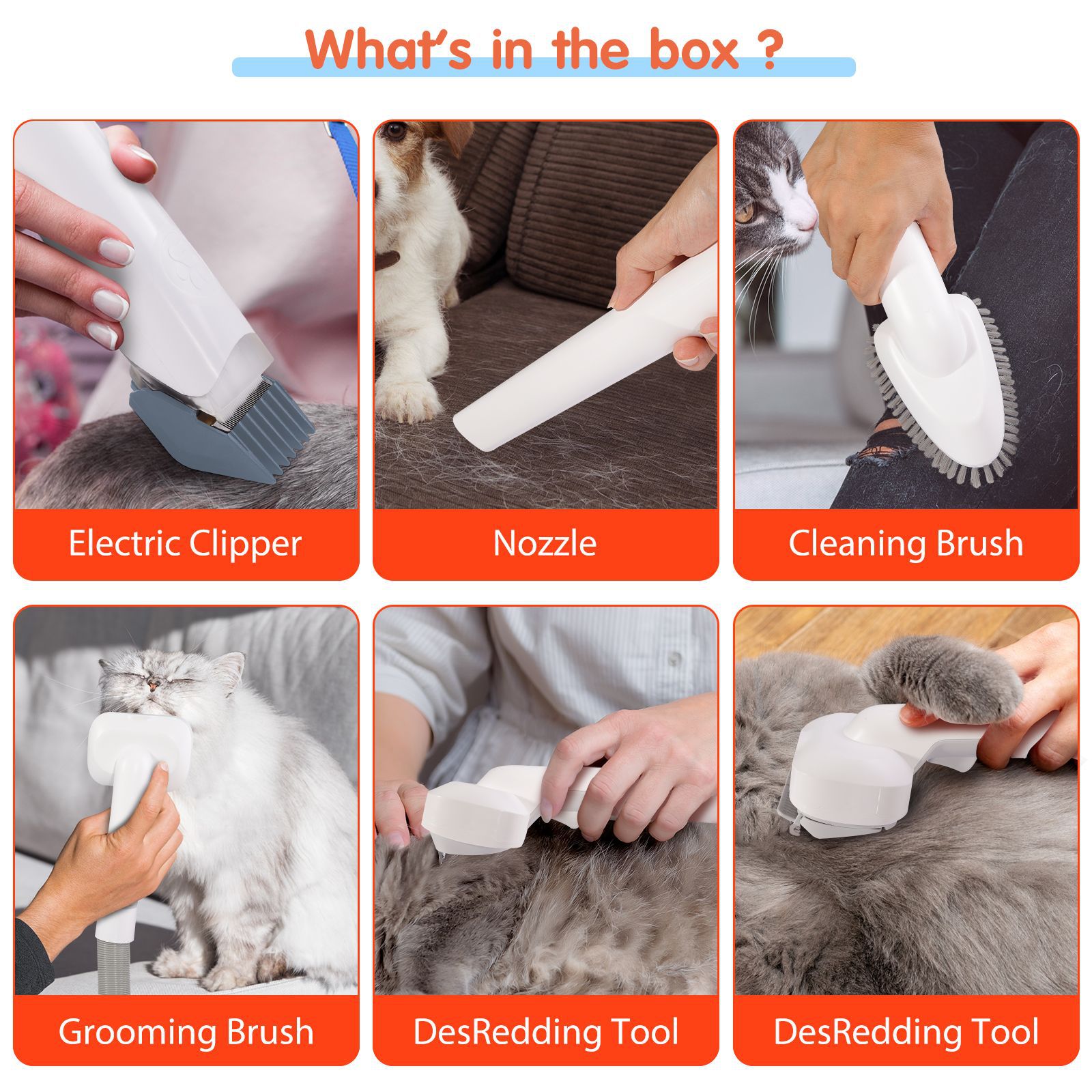 6 в 1, вакуумный набор для ухо – обзор и цена Dog Grooming Clippers