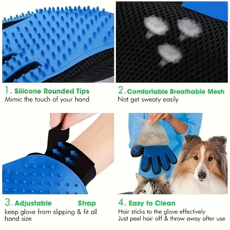 Перчатка-щетка для удаления ше – обзор и цена Pet Hair Remover Brush